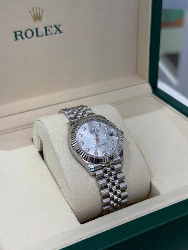 IMG_1035 Rolex Datejust 31 NUOVO 2026 jubilee quadrante mother of pearl diamond MOP dial full set
