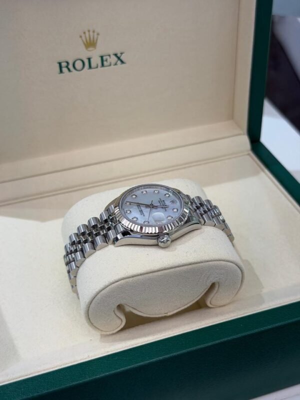 IMG_1038 Rolex Datejust 31 NUOVO 2026 jubilee quadrante mother of pearl diamond MOP dial full set