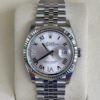 IMG_1039 Rolex Datejust 36 NUOVO Jubilee 2026 quadrante argenté argento con diamanti ore 6 e 9 full set
