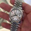 IMG_1041 Rolex Datejust 36 NUOVO Jubilee 2026 quadrante argenté argento con diamanti ore 6 e 9 full set