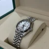 Rolex Datejust 31 NUOVO 2026 Jubilee quadrante argent&egrave; in diamanti full set con documenti