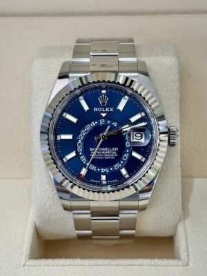 Rolex Sky-Dweller Blu del 2024 NUOVO full stickers Italia Oyster full set con documenti