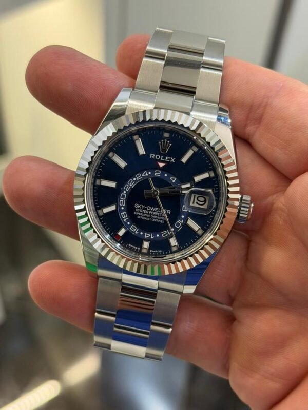 Rolex Sky-Dweller Blu del 2024 NUOVO full stickers Italia Oyster full set con documenti
