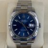 Rolex Datejust 41 Blu del 2019 Oyster full set top condition con documenti e scatola Rolex
