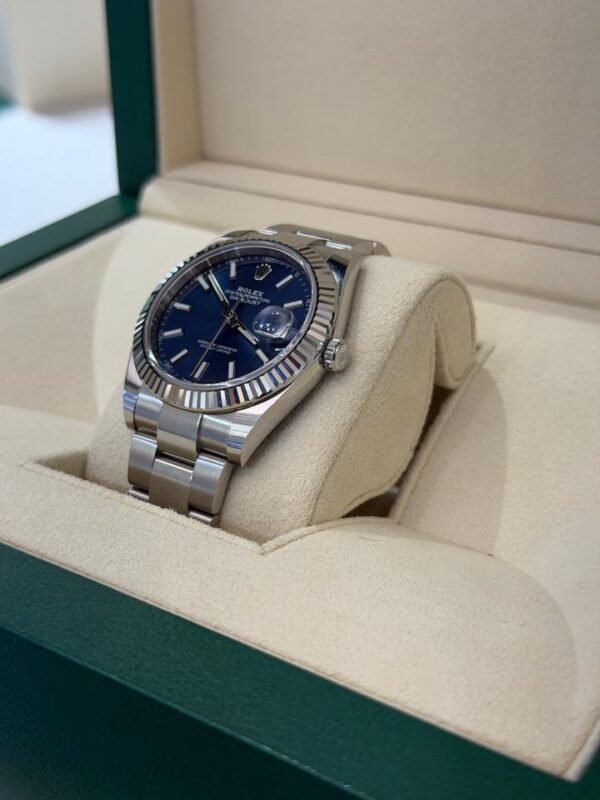 Rolex Datejust 41 Blu del 2019 Oyster full set top condition con documenti e scatola Rolex