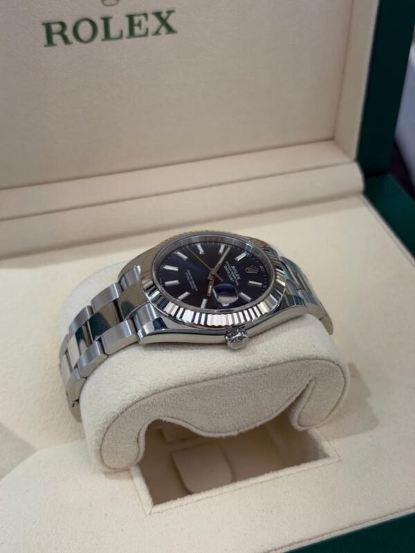 Rolex Datejust 41 Blu del 2019 Oyster full set top condition con documenti e scatola Rolex