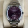 Rolex Oyster Perpetual 39 prugna red grape del 2018 Italia full set top condition con documenti