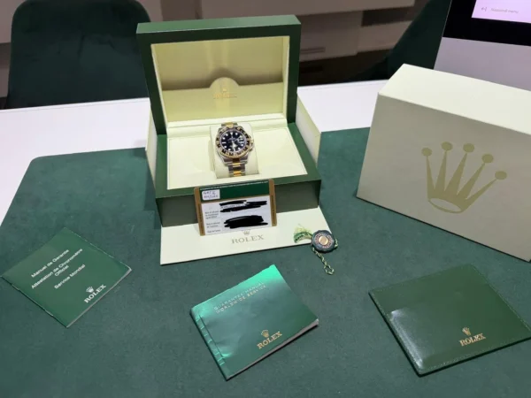 Rolex GMT-Master II ceramica acciaio oro del 2009 full set top condition con documenti