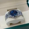 Rolex Datejust 36mm Blu NUOVO 2026 mai indossato Oyster full set con documenti e scatola