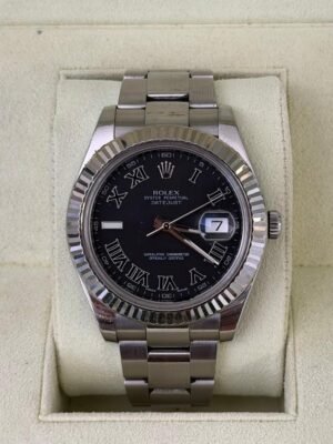 IMG_2544 Rolex Datejust II roman dial del 2017 Italia rhodium full set top condition con documenti
