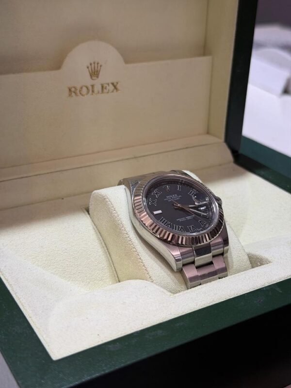 Rolex Datejust II roman dial del 2017 Italia rhodium full set top condition con documenti