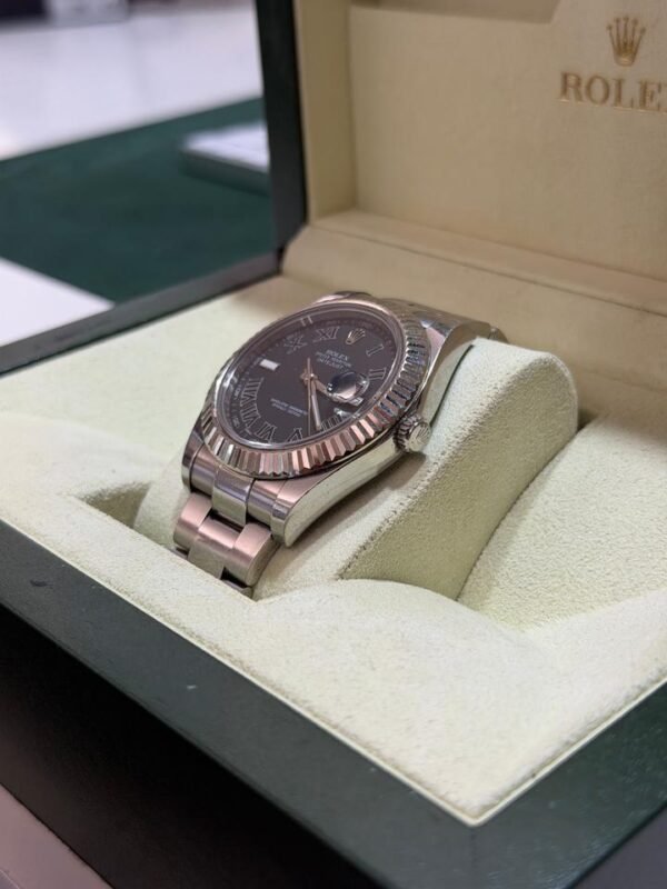 Rolex Datejust II roman dial del 2017 Italia rhodium full set top condition con documenti
