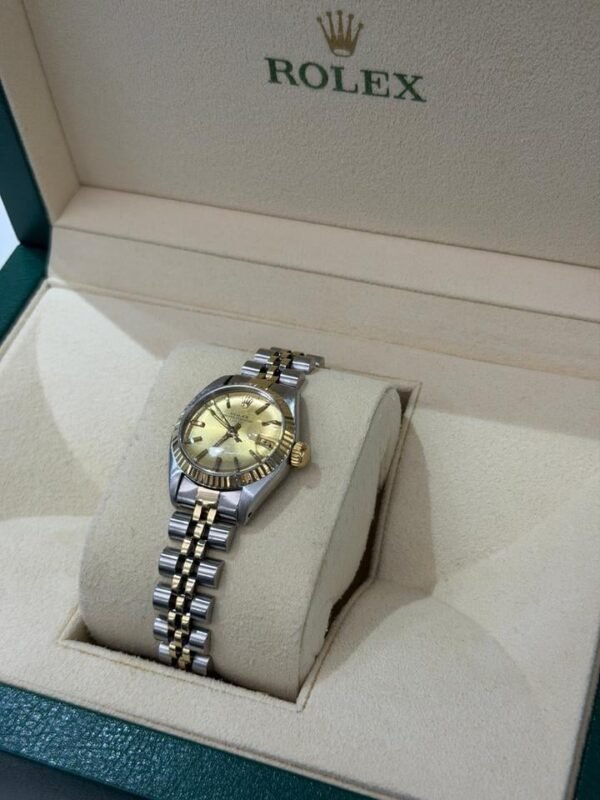 Rolex Lady-Datejust 26mm acciaio oro Jubilee quadrante oro top condition con scatola Rolex