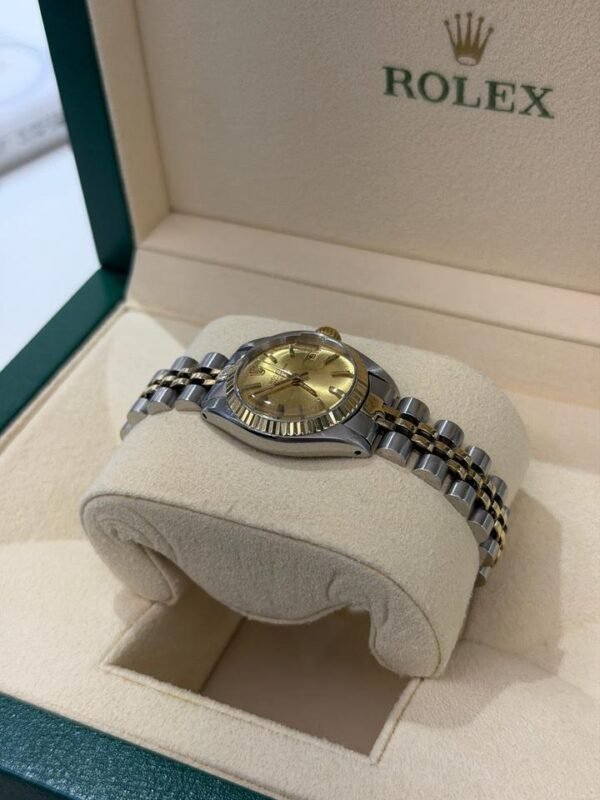Rolex Lady-Datejust 26mm acciaio oro Jubilee quadrante oro top condition con scatola Rolex