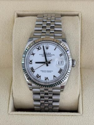 IMG_2568 Rolex Datejust 36mm white bianco del 2022 Italia full set top condition con documenti e scatola
