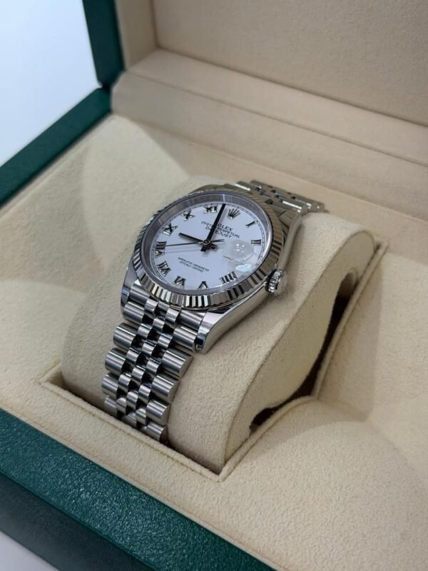 Rolex Datejust 36mm white bianco del 2022 Italia full set top condition con documenti e scatola