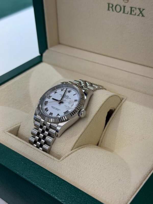 Rolex Datejust 36mm white bianco del 2022 Italia full set top condition con documenti e scatola