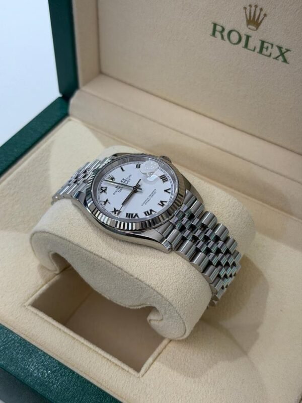Rolex Datejust 36mm white bianco del 2022 Italia full set top condition con documenti e scatola