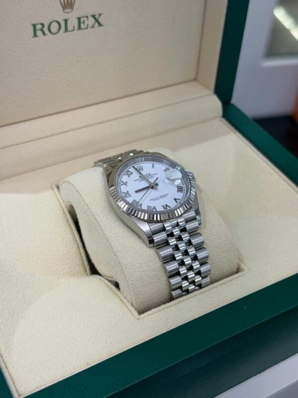 Rolex Datejust 36mm white bianco del 2022 Italia full set top condition con documenti e scatola