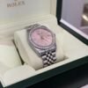 Rolex Datejust 36 del 2011 pink dial ore 6 e ore 9 ghiera in diamanti full set top condition