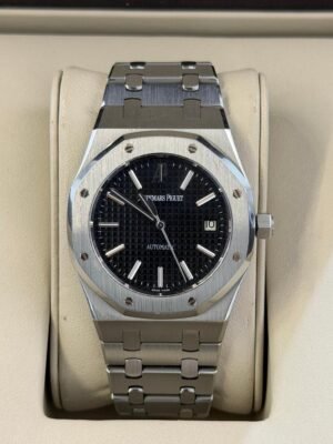 Audemars Piguet Royal Oak 39mm black dial del 2007 Italia full set top condition con documenti e scatola