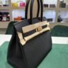 Herm&egrave;s Birkin 30 retourne veau togo colore Nero  stampa G NUOVA 2026 Giugno hardware dorato full set con scontrino ufficiale