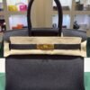 Herm&egrave;s Birkin 30 retourne veau togo colore Nero  stampa G NUOVA 2026 Giugno hardware dorato full set con scontrino ufficiale