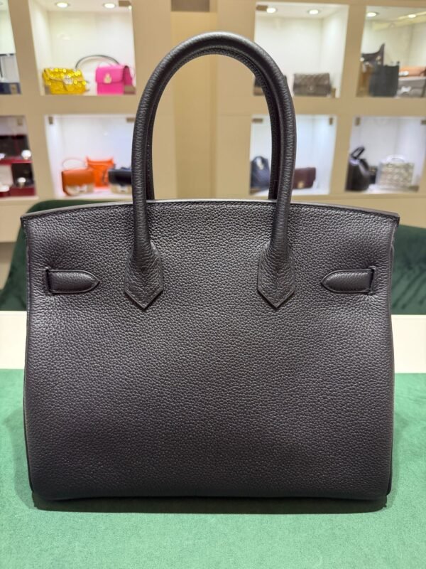 Herm&egrave;s Birkin 30 retourne veau togo colore Nero  stampa G NUOVA 2026 Giugno hardware dorato full set con scontrino ufficiale