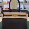 Herm&egrave;s Birkin 30 retourne veau togo colore Nero  stampa G NUOVA 2026 Giugno hardware dorato full set con scontrino ufficiale