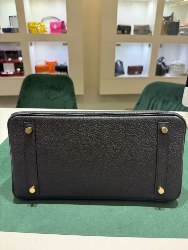 Herm&egrave;s Birkin 30 retourne veau togo colore Nero  stampa G NUOVA 2026 Giugno hardware dorato full set con scontrino ufficiale
