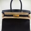 Herm&egrave;s Birkin 30 retourne veau togo colore Nero  stampa G NUOVA 2026 Giugno hardware dorato full set con scontrino ufficiale