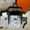 Herm&egrave;s Birkin 25 Crocodile Niloticus Liss&eacute; Nera &ndash; Hardware Oro stampa W NUOVA 2024 hardware dorato full set con scontrino ufficiale e Cites
