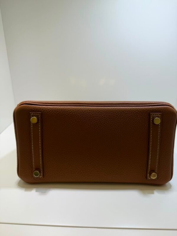 Herm&egrave;s Birkin 25 retourne veau togo colore GOLD ( il pi&ugrave; richiesto ) marrone stampa K NUOVA Dicembre 2025 hardware gold full set con scontrino