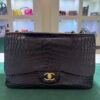 Chanel Timeless Classic Flap Jumbo 30mm in coccodrillo (alligator/crocodile) con hardware dorato produzione anno 2011 serie 13
