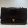 Chanel Timeless Classic Flap Jumbo 30mm in coccodrillo (alligator/crocodile) con hardware dorato produzione anno 2011 serie 13