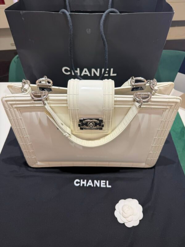 Chanel Boy tote bag del 2012 con card Chanel sacchetto e dustbag Chanel
