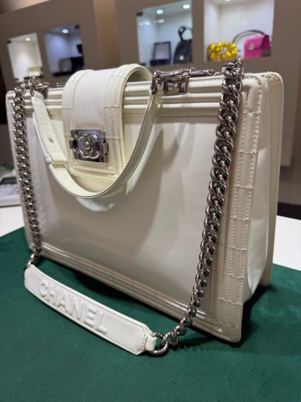 Chanel Boy tote bag del 2012 con card Chanel sacchetto e dustbag Chanel