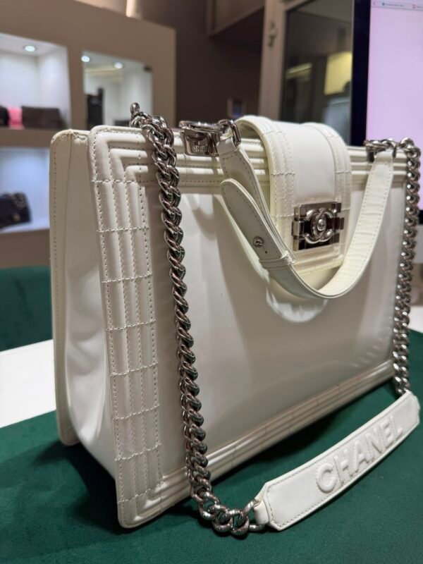 Chanel Boy tote bag del 2012 con card Chanel sacchetto e dustbag Chanel