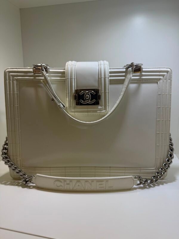 Chanel Boy tote bag del 2012 con card Chanel sacchetto e dustbag Chanel