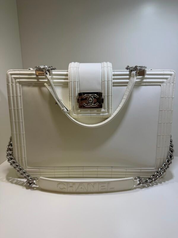 Chanel Boy tote bag del 2012 con card Chanel sacchetto e dustbag Chanel