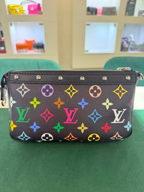 Louis Vuitton x Takashi Murakami Pochette Accessoires Multicolore  del 2025 seminuova full set con scontrino Louis Vuitton, tracolla e catena removibile