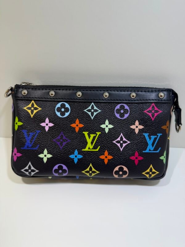 Louis Vuitton x Takashi Murakami Pochette Accessoires Multicolore  del 2025 seminuova full set con scontrino Louis Vuitton, tracolla e catena removibile