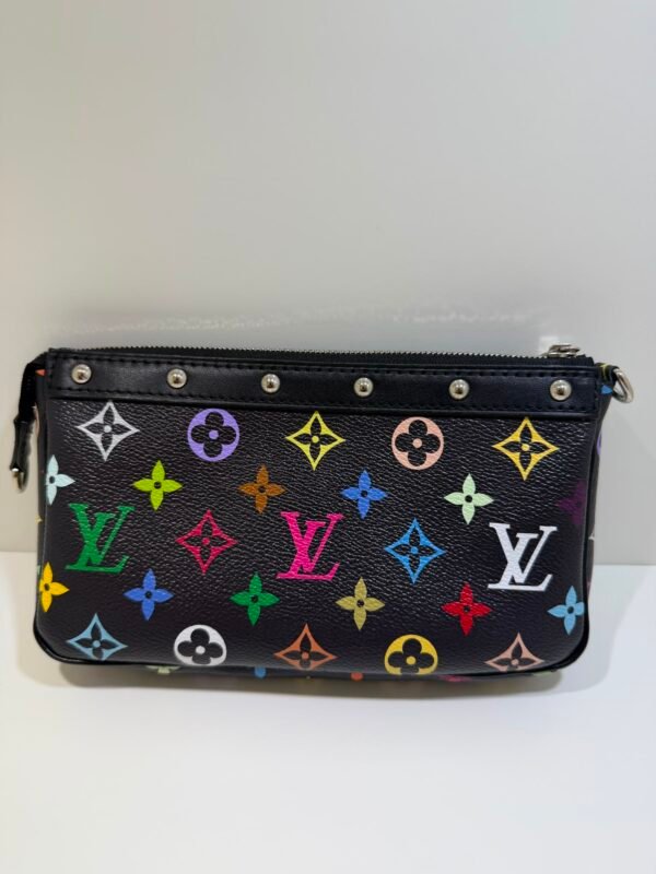 Louis Vuitton x Takashi Murakami Pochette Accessoires Multicolore  del 2025 seminuova full set con scontrino Louis Vuitton, tracolla e catena removibile