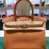 WhatsApp Image 2026-08-13 at 12.15.18 Hermès Birkin 30 retourne veau togo colore gold ( marrone cammello ) stampa G NUOVA 2026 hardware palladio full set con scontrino ufficiale