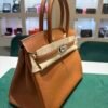 WhatsApp Image 2026-08-13 at 12.15.19 (1) Hermès Birkin 30 retourne veau togo colore gold ( marrone cammello ) stampa G NUOVA 2026 hardware palladio full set con scontrino ufficiale