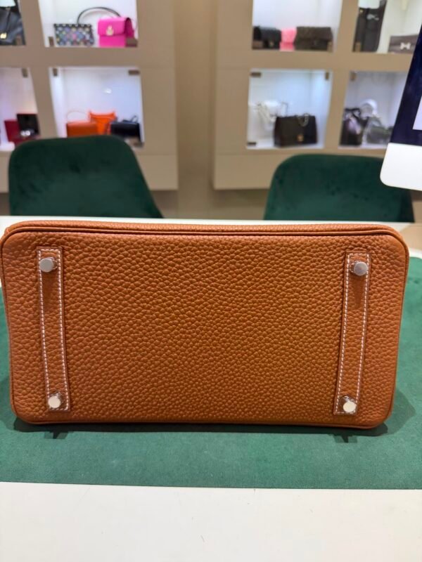 WhatsApp Image 2026-08-13 at 12.15.20 (1) Hermès Birkin 30 retourne veau togo colore gold ( marrone cammello ) stampa G NUOVA 2026 hardware palladio full set con scontrino ufficiale