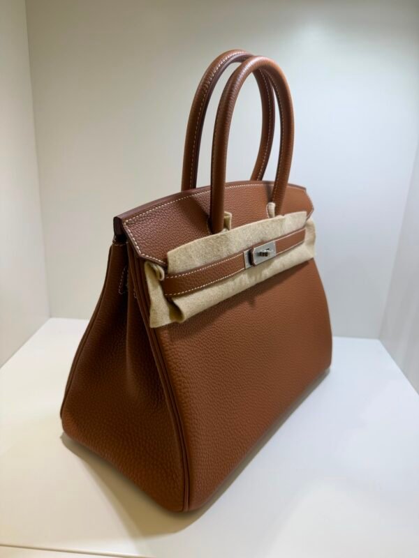 WhatsApp Image 2026-08-13 at 12.15.20 (2) Hermès Birkin 30 retourne veau togo colore gold ( marrone cammello ) stampa G NUOVA 2026 hardware palladio full set con scontrino ufficiale
