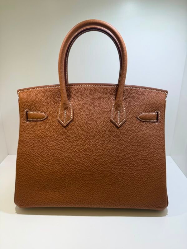 WhatsApp Image 2026-08-13 at 12.15.20 (3) Hermès Birkin 30 retourne veau togo colore gold ( marrone cammello ) stampa G NUOVA 2026 hardware palladio full set con scontrino ufficiale
