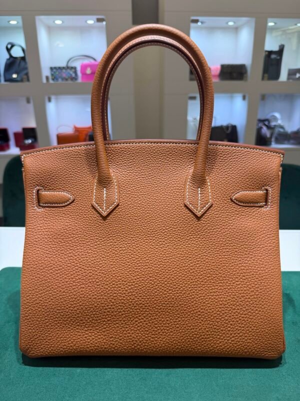 WhatsApp Image 2026-08-13 at 12.15.20 (4) Hermès Birkin 30 retourne veau togo colore gold ( marrone cammello ) stampa G NUOVA 2026 hardware palladio full set con scontrino ufficiale