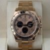 Rolex Daytona oro rosa del 2014 quadrante pink full set con documenti e scatola Rolex